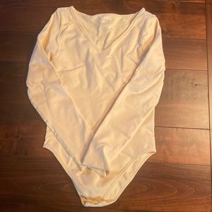 OQQ TikTok viral bodysuit - cream
